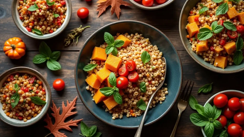 a bowl of food on a table