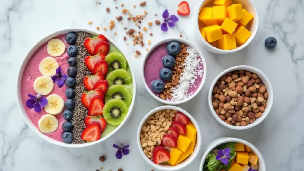 Smoothie bowl toppings