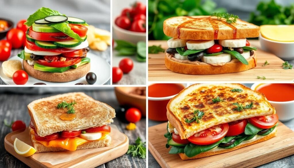 quick vegetarian sandwiches