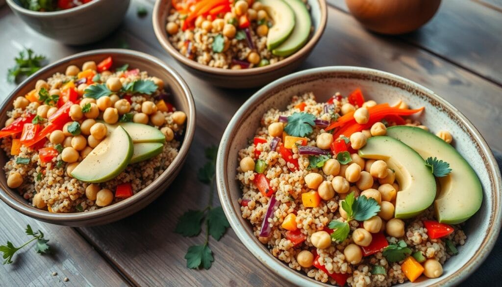 vegetarian quinoa bowls