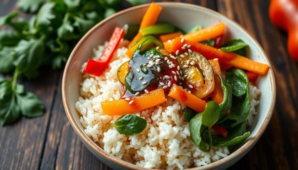 vegetarian rice bowl