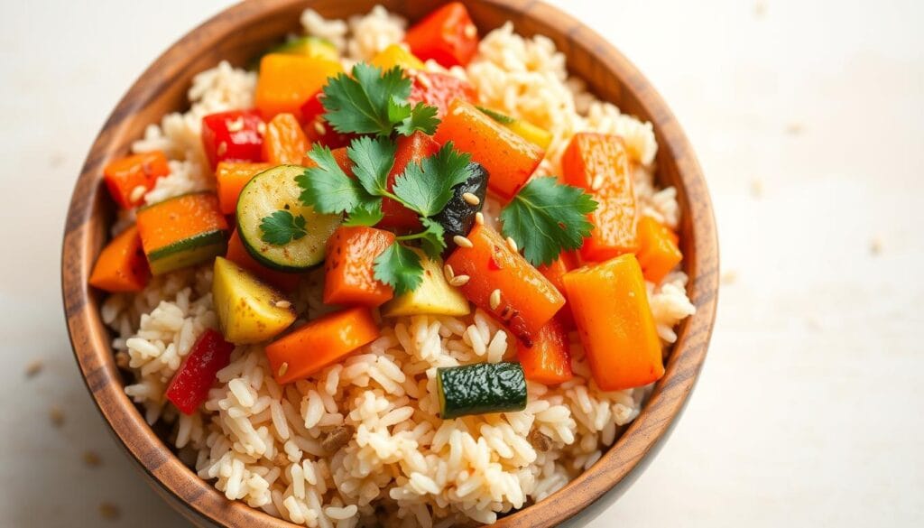 vegetarian rice bowl dinner ideas