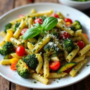 30 minute vegetarian dinners Easy Pesto Pasta Primavera